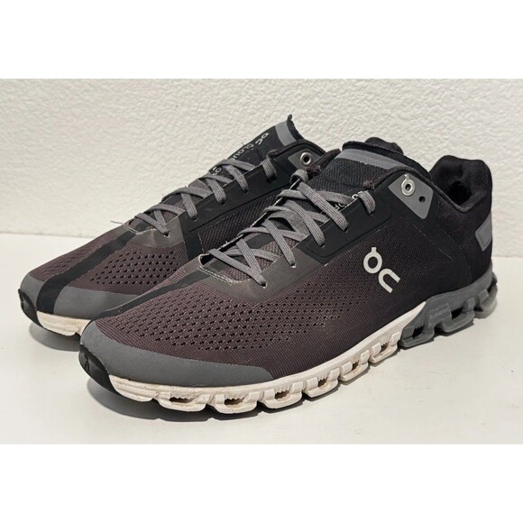 On Cloud Men Cloudflow Running Shoe Sz 9.5 Black Asphalt Sneaker 35.99238 W FLAW main image 8